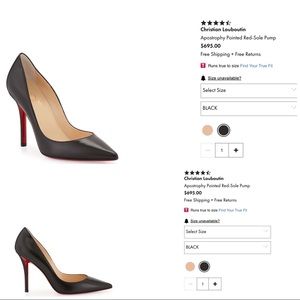 CHRISTIAN LOUBOUTIN APOSTROPHY POINTED PUMP